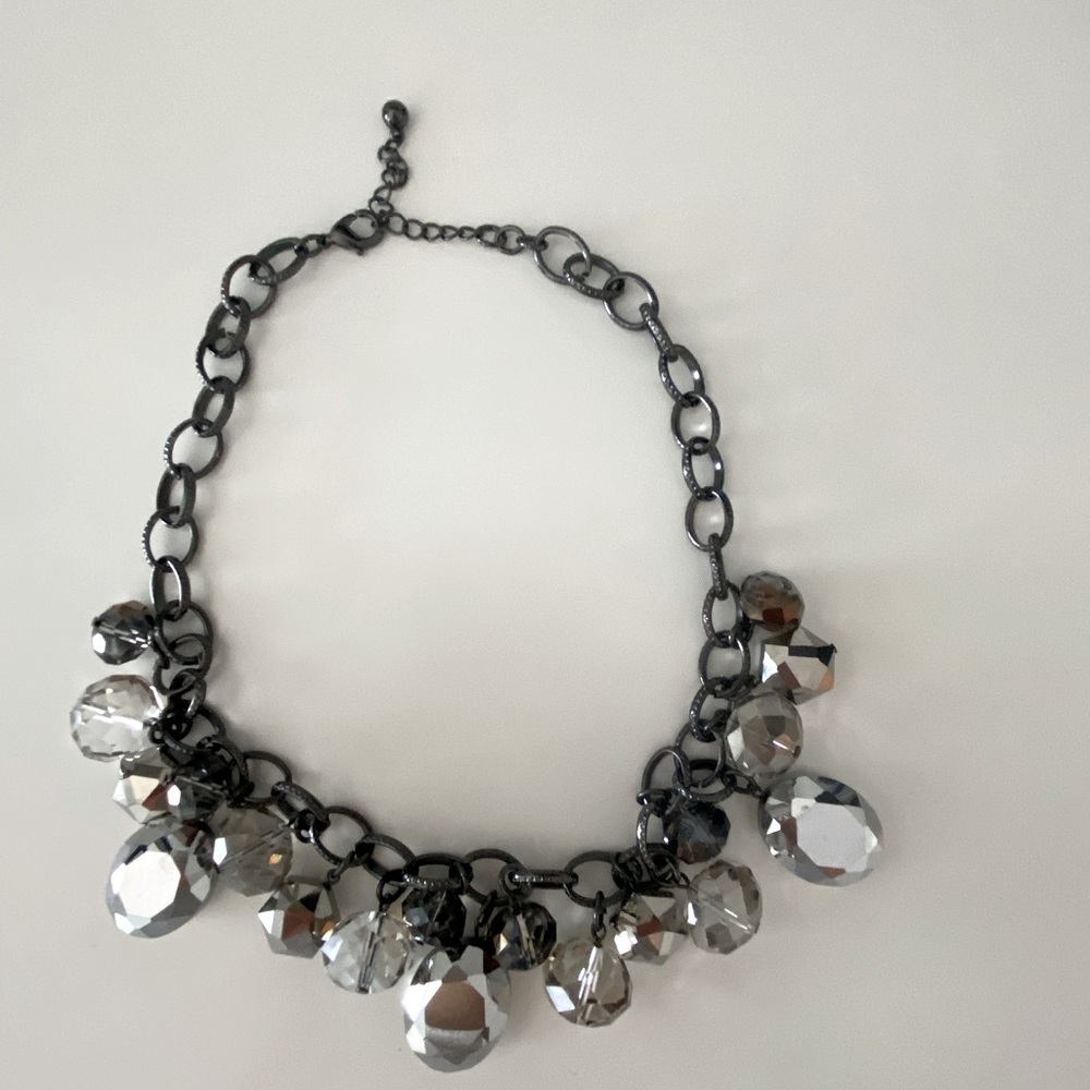 Banana Republic statement silver necklace